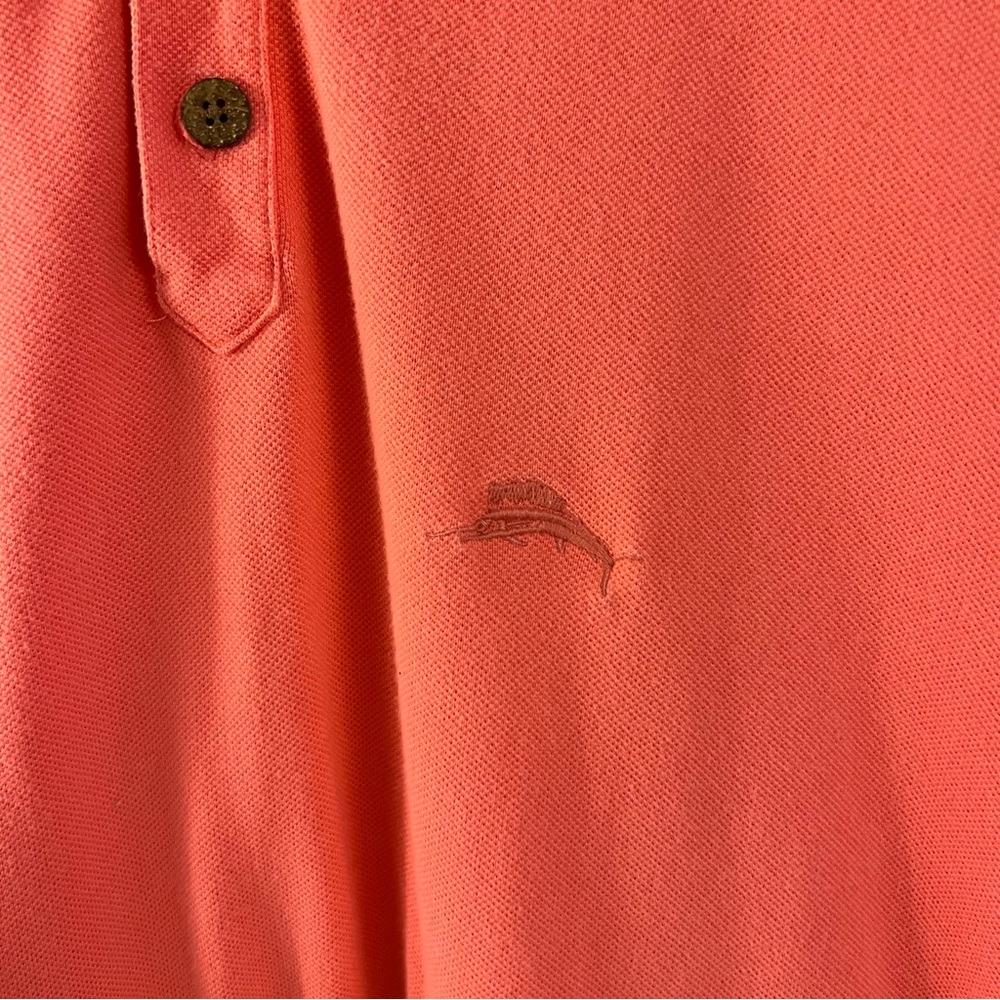 Tommy Bahama Polo Shirt Relax Island Modern Fit Mens Size L Pink Golf Casual - Picture 2 of 5